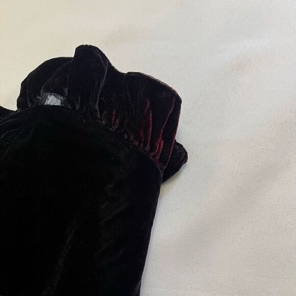 Loralie Original VTG 80s Black Blue Tulle Lace Strapless VTG Dress Size 10 - Picture 10 of 14